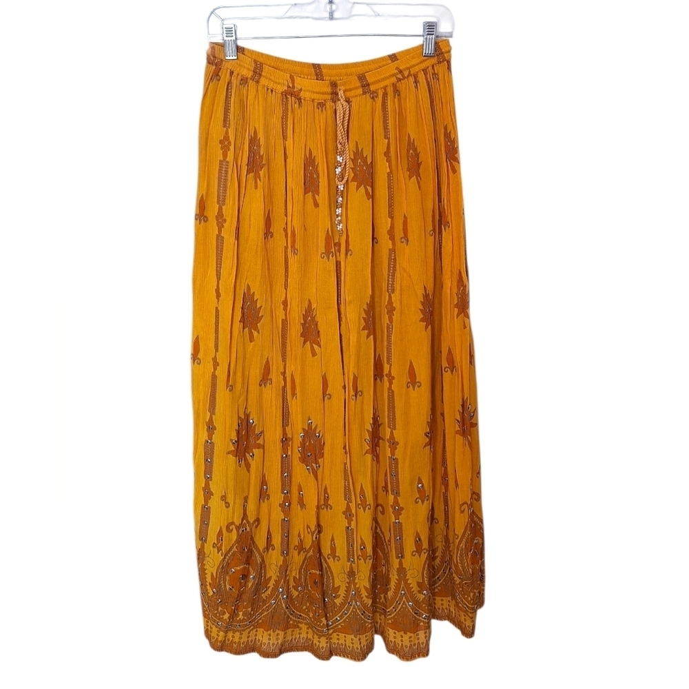 NY Collection Boho Sparkling Embellishments Women's Skirt Core Size M - Picture 3 of 6
